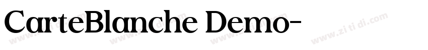 CarteBlanche Demo字体转换